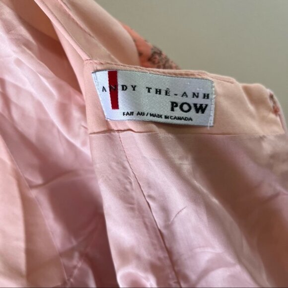 Vintage Y2K Andy The-Anh Midi Floral Slip Dress Size 8 - Picture 5 of 9